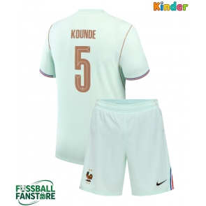 Frankreich Jules Kounde #5 Replik Auswärtstrikot Kinder WM 2026 Kurzarm (+ Kurze Hosen)